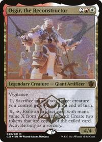 Osgir, the Reconstructor (Display Commander) - Thick Stock - Commander 2021 - Magic: The Gathering card