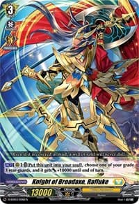 Knight of Broadaxe, Rafluke - D-SD03: Tohya Ebata -Apex Ruler- - Cardfight Vanguard card