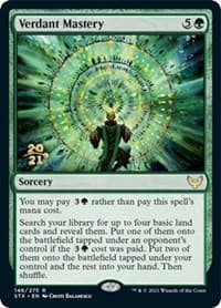 Verdant Mastery - Prerelease Cards - Magic: The Gathering card