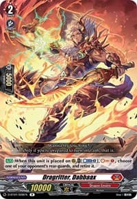 Dragritter, Dabbaax - D-BT01: Genesis of the Five Greats - Cardfight Vanguard card