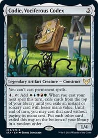 Codie, Vociferous Codex - Promo Pack: Strixhaven - Magic: The Gathering card