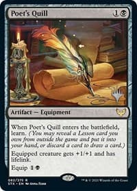 Poet's Quill - Promo Pack: Strixhaven - Magic: The Gathering card