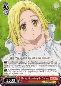 Elaine: Guarding the Spring - The Seven Deadly Sins - Weiss Schwarz card