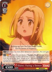 Elaine: Facing a Demon - The Seven Deadly Sins - Weiss Schwarz card