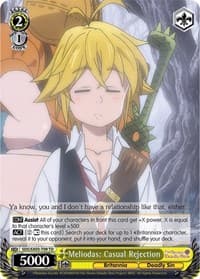 Meliodas: Casual Rejection - The Seven Deadly Sins - Weiss Schwarz card