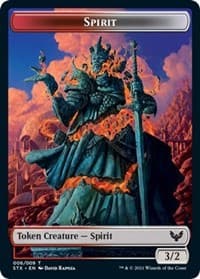 Spirit (6) // Treasure (7) Double-sided Token - Strixhaven: School of Mages - Magic: The Gathering card