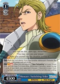 Howzer: Switching Sides - The Seven Deadly Sins - Weiss Schwarz card
