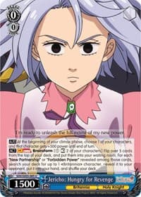 Jericho: Hungry for Revenge - The Seven Deadly Sins - Weiss Schwarz card