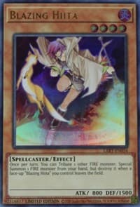 Blazing Hiita - The Lost Art Promotion - YuGiOh card