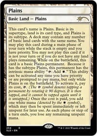 Plains (254) (Full-Text Lands) - Secret Lair Drop Series - Magic: The Gathering card
