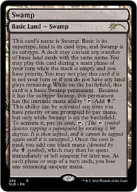 Swamp (256) (Full-Text Lands) - Secret Lair Drop Series - Magic: The Gathering card