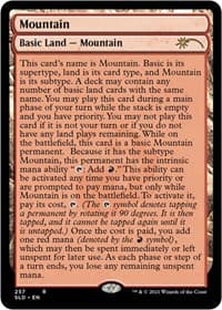 Mountain (257) (Full-Text Lands) - Secret Lair Drop Series - Magic: The Gathering card