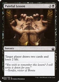 Painful Lesson (BBD) - The List Reprints - Magic: The Gathering card