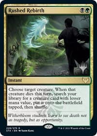 Rushed Rebirth - Promo Pack: Strixhaven - Magic: The Gathering card