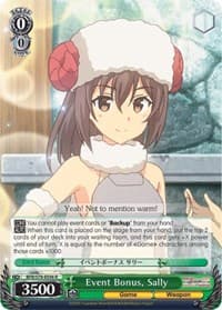 Event Bonus, Sally - BOFURI: I Don't Want to Get Hurt, so I'll Max Out My Defense - Weiss Schwarz card