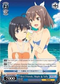 Best Friends, Maple & Sally - BOFURI: I Don't Want to Get Hurt, so I'll Max Out My Defense - Weiss Schwarz card