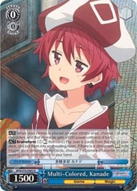 Multi-Colored, Kanade - BOFURI: I Don't Want to Get Hurt, so I'll Max Out My Defense - Weiss Schwarz card