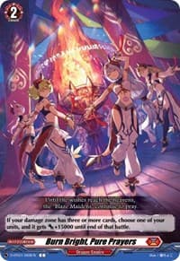 Burn Bright, Pure Prayers - D-BT01: Genesis of the Five Greats - Cardfight Vanguard card