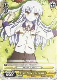 From Now On, Kanade - Angel Beats! Re:Edit - Weiss Schwarz card