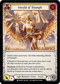 Herald of Triumph (Yellow) - Monarch - Flesh and Blood TCG card
