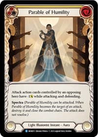 Parable of Humility - Monarch - Flesh and Blood TCG card