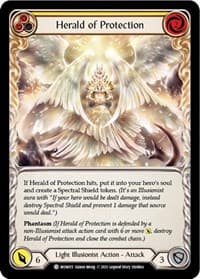 Herald of Protection (Yellow) - Monarch - Flesh and Blood TCG card