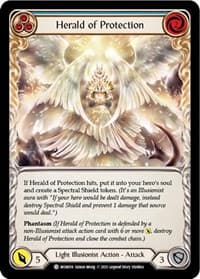 Herald of Protection (Blue) - Monarch - Flesh and Blood TCG card