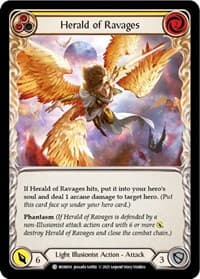 Herald of Ravages (Yellow) - Monarch - Flesh and Blood TCG card