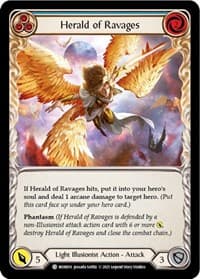 Herald of Ravages (Blue) - Monarch - Flesh and Blood TCG card