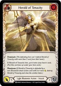 Herald of Tenacity (Yellow) - Monarch - Flesh and Blood TCG card