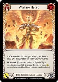 Wartune Herald (Blue) - Monarch - Flesh and Blood TCG card