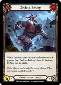 Zealous Belting (Blue) - Monarch - Flesh and Blood TCG card