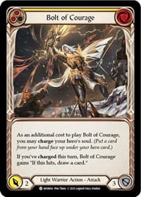 Bolt of Courage (Yellow) - Monarch - Flesh and Blood TCG card