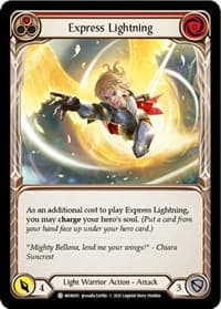 Express Lightning (Red) - Monarch - Flesh and Blood TCG card