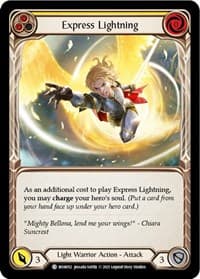 Express Lightning (Yellow) - Monarch - Flesh and Blood TCG card