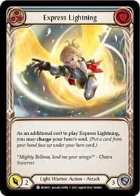 Express Lightning (Blue) - Monarch - Flesh and Blood TCG card