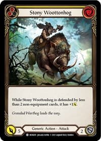 Stony Woottonhog (Yellow) - Monarch - Flesh and Blood TCG card