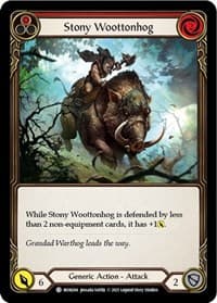 Stony Woottonhog (Red) - Monarch - Flesh and Blood TCG card