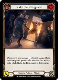 Rally the Rearguard (Blue) - Monarch - Flesh and Blood TCG card