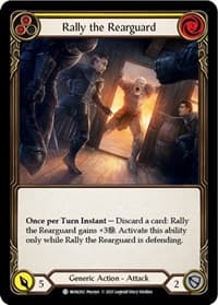 Rally the Rearguard (Yellow) - Monarch - Flesh and Blood TCG card