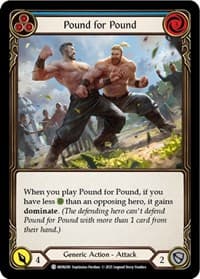 Pound for Pound (Blue) - Monarch - Flesh and Blood TCG card