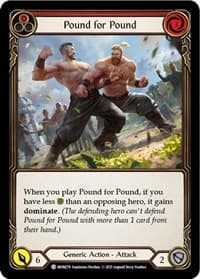 Pound for Pound (Red) - Monarch - Flesh and Blood TCG card