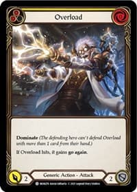Overload (Yellow) - Monarch - Flesh and Blood TCG card