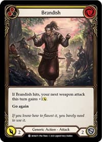 Brandish (Yellow) - Monarch - Flesh and Blood TCG card