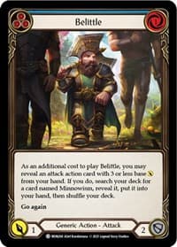 Belittle (Blue) - Monarch - Flesh and Blood TCG card