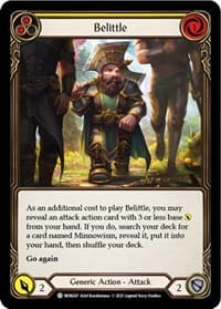 Belittle (Yellow) - Monarch - Flesh and Blood TCG card
