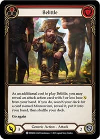 Belittle (Red) - Monarch - Flesh and Blood TCG card
