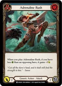 Adrenaline Rush (Blue) - Monarch - Flesh and Blood TCG card