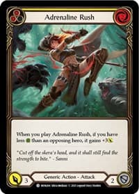 Adrenaline Rush (Yellow) - Monarch - Flesh and Blood TCG card
