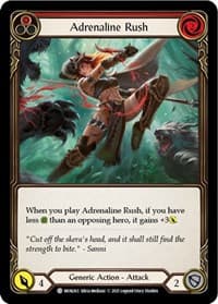 Adrenaline Rush (Red) - Monarch - Flesh and Blood TCG card